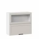 Шкаф кухонный 800 горизонтальный с 2 складными дверями комбинированный со стеклом Джамис ЛД 296.980.000.168 Черный Кашмир_19