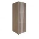 Шкаф книжный средний со стеклом без топа YALTA LT-SU 2.4L Снежная Патина_47