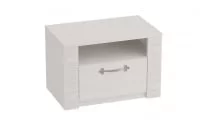 Тумба прикроватная Элана №6 Бодега Белая/Сандал матовый Белый_1