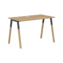 Стол письменный Forta FST 1167 Дуб Гамильтон Черный графит_4