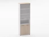 Шкаф 5 широкий верх стеклянная дверь Deka 10.23.181 Туя/Белый_89