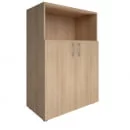 Шкаф книжный средний полуоткрытый без топа YALTA LT-ST 2.1R Снежная Патина_26