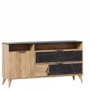 Комод 1500 Шелли ЛД 692.040.000 Дуб золотой Камень Пьетра чёрный_0