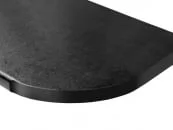 Столешница ПФР2 17.150 Черный правый радиусный_5