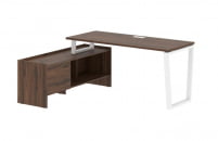 Стол с тумбой EDIS EVCT 17614 Дуб Денвер темный Белый_79