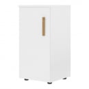 Шкаф-колонка с глухой малой дверью левый Forta FLC 40.1 L Белый премиум_15
