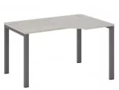 Стол эргономичный правый на металлоопорах New Line NLN36322524 Дуб шамони светлый_21