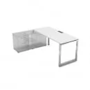 Стол рабочий GLOSS LINE НСТЛ-О.995 Белый Премиум_34
