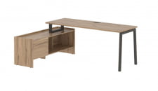 Стол с тумбой EDIS ELCT 19614 Дуб Денвер светлый Мокко_19