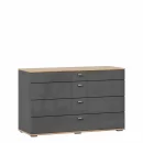 Комод 1200 с 4 ящиками Фиджи ЛД 659.050.000 Дуб Золотой Белый_1