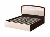 Кровать с подъемным механизмом 180*200 Катрин 92.22.1 Дуб венге Белый песок Санчо крем_1