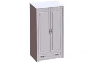 Шкаф 2-х дверный Прованс 01 Бодега белая Платина премиум_0