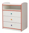 Комод с 3-мя ящиками Юниор-10 Белый_0