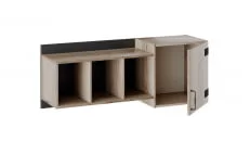 Шкаф навесной Окланд ТД-324.15.11 Фон Черный/Дуб Делано_5