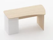 Стол эргономичный под встроенную тумбу Glassy 1.121.16Пр Венге_19