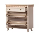 Тумба для обуви Марлен 502 Кремовый белый Патина_0