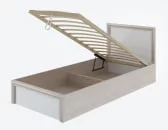 Кровать с подъемным механизмом Остин Модуль №22 Ясень шимо светлый/белый_1