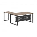 Стол с боковой приставкой ENIO ECT 1619M Кария Пальмира/Антрацит_3