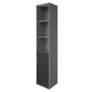 Шкаф высокий узкий правый Riva А.СУ-1.1 Пр Венге/Металлик_17