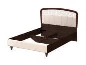 Кровать 140*200 Катрин 92.02 Дуб венге Белый песок Санчо крем_3