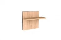 Полка навесная Норд ЛД.677.130.000 Дуб золотой/Чёрный_0