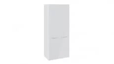 Шкаф для одежды с 2 дверями со стеклом Глосс СМ-319.07.211 Белый глянец/Стекло_2