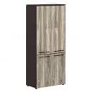 Шкаф с глухими средними и малыми дверьми MHC 85.3 Дуб Базель/Венге Магия_2