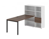 Рабочая станция EDIS EURST 1217 Дуб Денвер темный Черный Белый_37