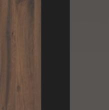 Дуб Денвер темный/Черный/Мокко