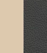 Капучино матовый/Кожзам серый