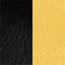 Экокожа Черный/Желтый