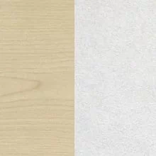 Клен/Белый металлик