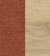 Terracota (жаккард)/Дуб золотой