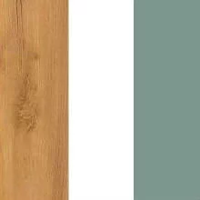 Дуб Золотой/Белый/Сумеречный голубой