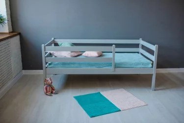 Детская кровать для мальчика RooRoom VK-1с Серая