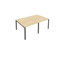 Переговорный стол (2 столешницы) Метал Сйстем Б.ПРГ-2.1 Акация/Антрацит / Metal System