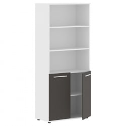 Шкаф с одним комплектом глухих малых дверей ЕДИС ЕХCС 85.5 Мокко Белый Белый / EDIS EHCS