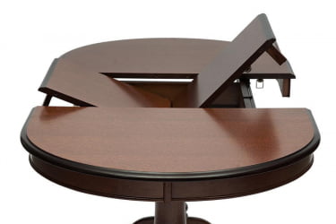 Стол раскладной Eva (EV-T4EX) дерево гевея/мдф, 120+39х80х75см, Tobacco