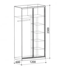 Шкаф Рио-5 Дуб сонома