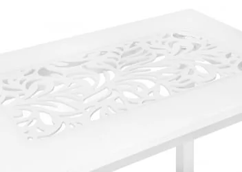 Стол обеденный Прямоуг. ажур ноги Мажор Р-3 белая ЛДСП белый