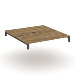 Двойной стол надставка на две опорные тумбы CONCEPT CN.DSN-007 Сандал Янтарный Антрацит