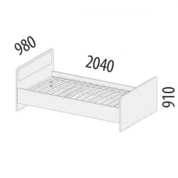 Детская кровать для мальчика Эверест 500.10 Дуб Кронберг