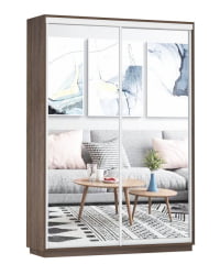 Шкаф-купе двухдверный Экспресс Дуо Экспенс 1600х2400х Венге / 1600х2400h