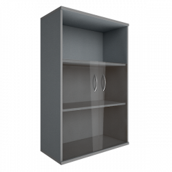 Шкаф средний широкий Рива А.СТ-2.2 Клен/Металлик / Riva