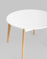 Стол раздвижной Rondo 100-135 Бук/белый