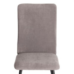 Мягкий стул La Rousse NEW, флок , серый/черный, 29, 45x55x93 см