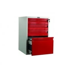 Тумба мобильная BFC-70/4 красн/бел