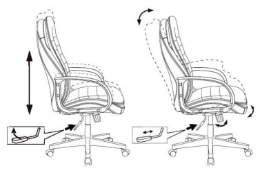 Кресло руководителя Бюрократ T-9950PL Черный