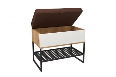 Банкетка 600 Фиджи ЛД 659.360.000 Дуб золотой Белый