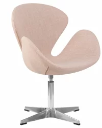 Кресло дизайнерское DOBRIN SWAN Бежевая ткань IF1